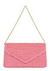 Rebecca Minkoff Straw Envelope Flap Clutch