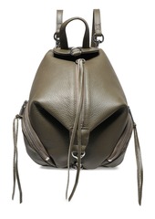 Rebecca Minkoff Woman Pebbled-leather Backpack Army Green