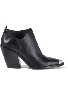 Rebecca Minkoff - Seiji embellished leather ankle boots - Black - US 10