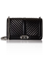 Rebecca Minkoff Chevron Love Quilted Crossbody Bag for Women – Versatile Women’s Crossbody Purse Quality Leather Handbag for Women Quilted Shoulder Bag Chain Purse