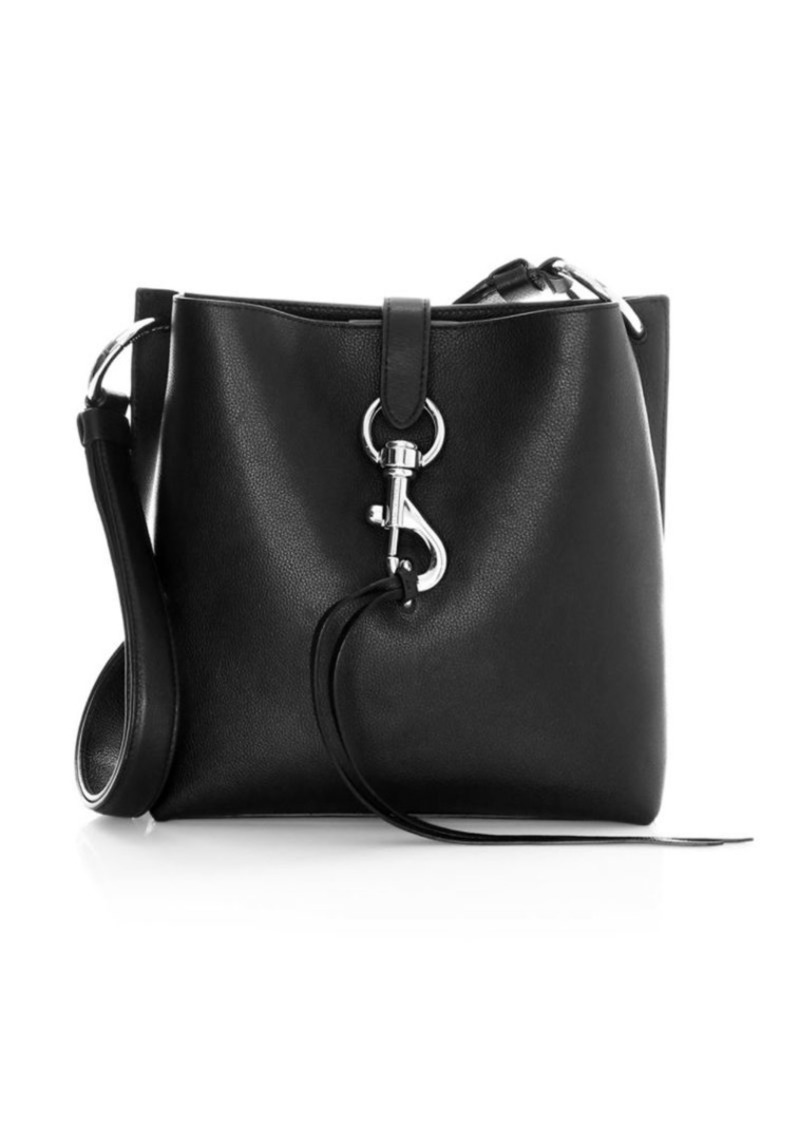 rebecca minkoff leather feed bag