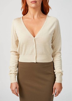 Rebecca Taylor Barely There Cardigan In Straw