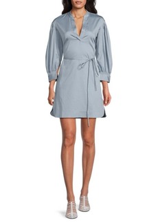 Rebecca Taylor Belted Mini Shirtdress