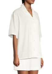 Rebecca Taylor Cabana Stretch-Linen Shirt