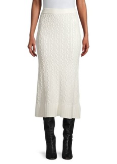 Rebecca Taylor Cable Knit Midi-Skirt