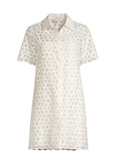 Rebecca Taylor Daisy Embroidered Shirtdress