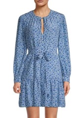 Rebecca Taylor Delft Fleur Belted Dress