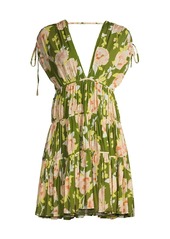 Rebecca Taylor Floral Tiered Minidress