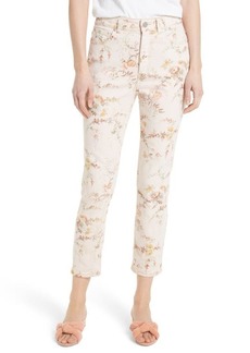 La Vie Rebecca Taylor Belle Bouquet Ines Ankle Jeans in Frappe Combo at Nordstrom