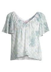 Rebecca Taylor Lily Flutter Sleeve Top