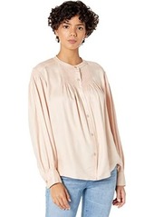 Rebecca Taylor Long Sleeve Twill Blouse
