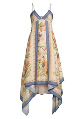 Rebecca Taylor Phoenix Floral Midi-Dress