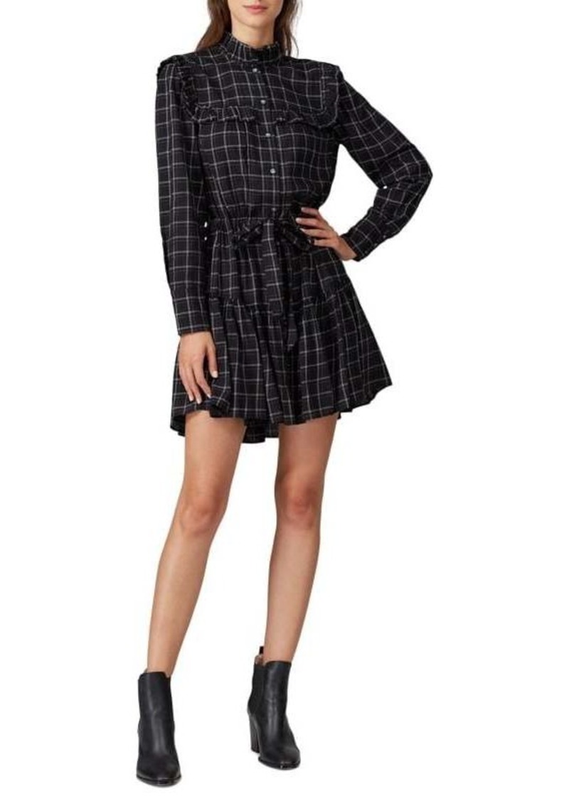 Rebecca Taylor Plaid Mini Shirt Dress