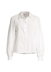 Rebecca Taylor Pleated Button Down Shirt