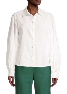 Rebecca Taylor Pleated Button Down Shirt