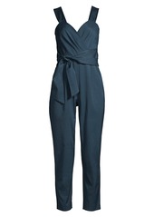 Rebecca Taylor Pleated Cropped Leg Jumpsuit