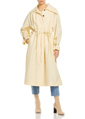 Rebecca Taylor Drawstring Faille Trench Coat