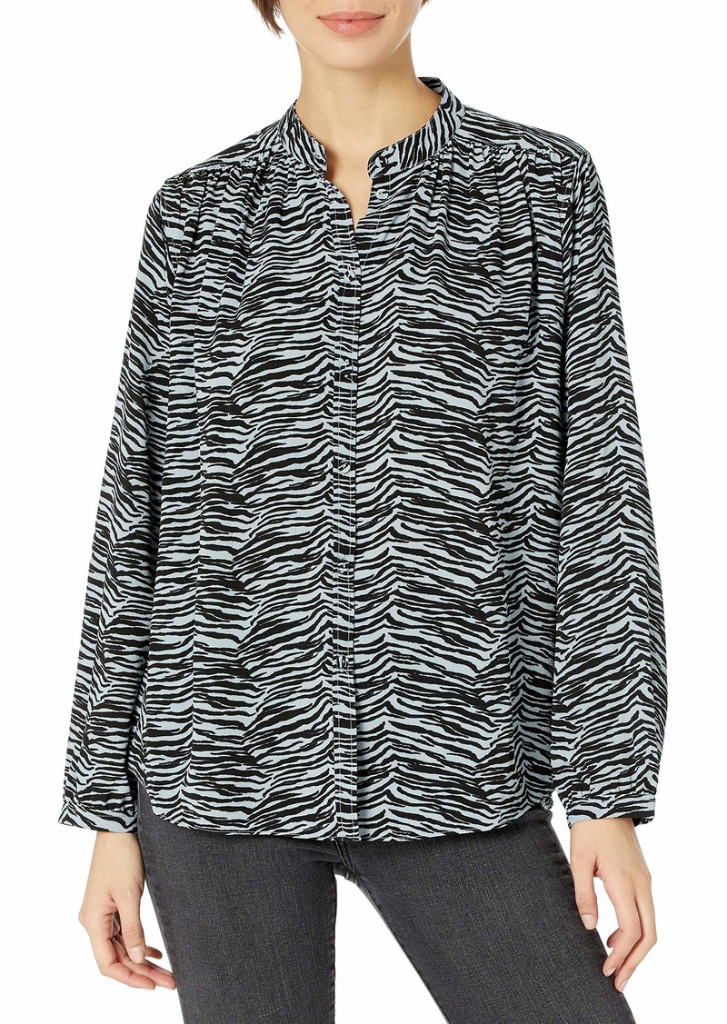 Rebecca Taylor La Vie Women's Mini Tiger Long Sleeve Blouse  S