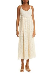 Rebecca Taylor Lace Midi Dress in Ivory at Nordstrom
