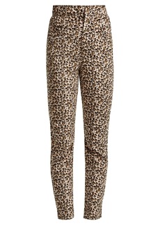 Rebecca Taylor Leopard-print slim-leg trousers