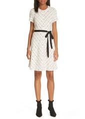 Rebecca Taylor Plaid Tweed Dress in Cream Combo at Nordstrom