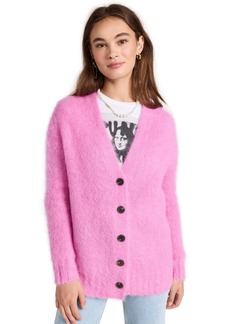Rebecca Taylor Women's Brushed Mohair Cardigan  Pink XS-S