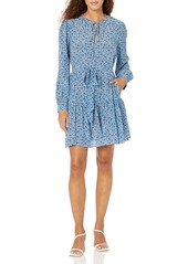 Rebecca Taylor womens DELFT FLEUR BELTED DRESS   US