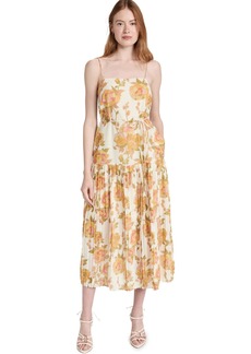 Rebecca Taylor Women's Wild Peony Dress  Floral Off White XS