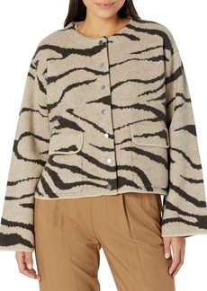 Rebecca Taylor Women's Jacquard Cropped Jacket  Extra Small