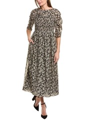 Rebecca Taylor Women's Long Sleeve Ruched Osaka Dress