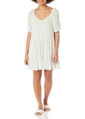 Rebecca Taylor Women's Puff Sleeve Tiered Dress