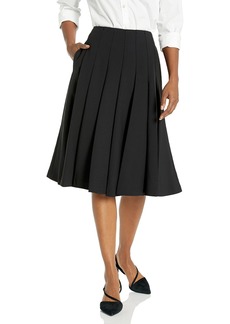 Rebecca Taylor Women's Refined Suiting Pleated Skirt