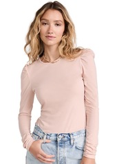 Rebecca Taylor Women's Ruched Long Sleeve Top  Pink M
