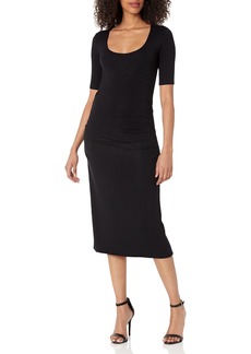 Rebecca Taylor Women's Ruched Scoop Neck Dress