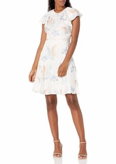 Rebecca Taylor Women's Short Sleeve Hydrangea Dress