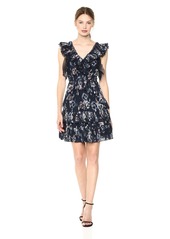 Rebecca Taylor Women's Sleeveless Faded Floral Dress