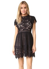 Rebecca Taylor Women's Ss Lace Mix Dress
