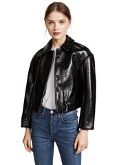 Rebecca Taylor Women's Textured Vegan Leather Jacket