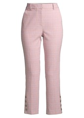 Rebecca Taylor Rose Plaid Trousers