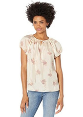 Rebecca Taylor Short Sleeve Nora Floral Blouse