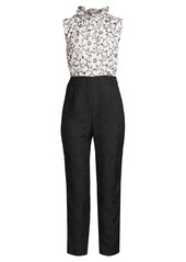 Rebecca Taylor Tai Floral Embroidered Jumpsuit