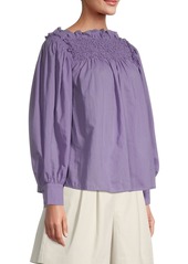 Rebecca Taylor Textured Smock Blouse