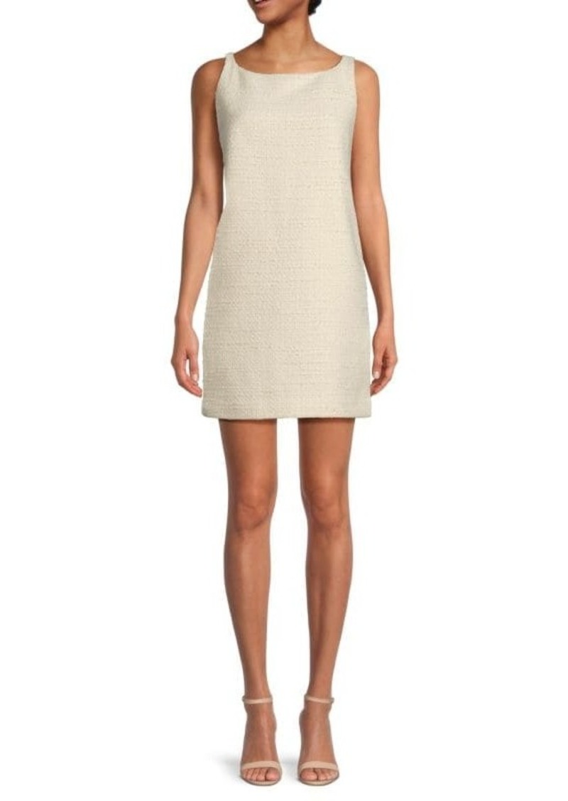 Rebecca Taylor Tweed Boatneck Mini Dress