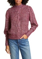 Rebecca Taylor Tweed Cable Pullover