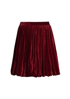 Rebecca Taylor Velvet Mini Skirt