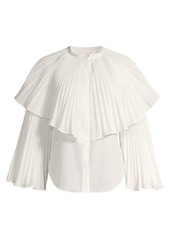 Rebecca Taylor Voile Pleated Blouse