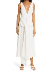 Rebecca Taylor Tie Front Cloud Dress in Full Moon at Nordstrom