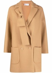 RED Valentino bow detail double-breasted coat