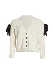 RED Valentino Bow Knit Cardigan