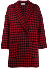 RED Valentino gingham-check double-breasted coat